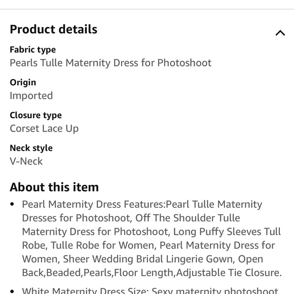 Maternity photo shoot dress - Picture 7 of 8